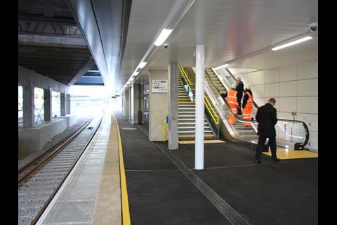 Opening of the new Platform 7 at Gatwick Airport station.